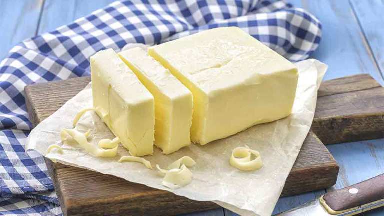 butter on chopping board