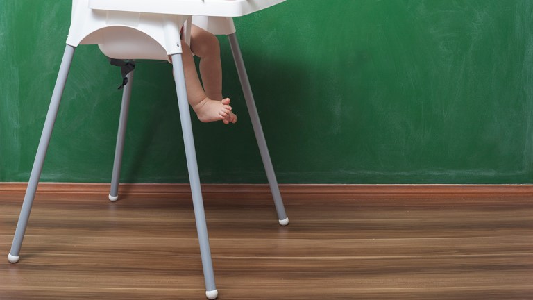 child in a highchair