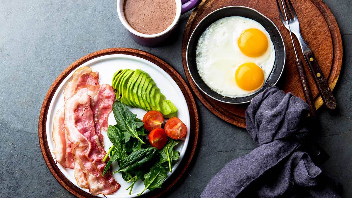 ketogenic diet food on plate lead
