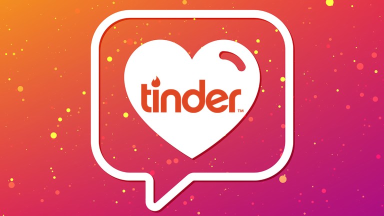 tinder logo heart speech bubble