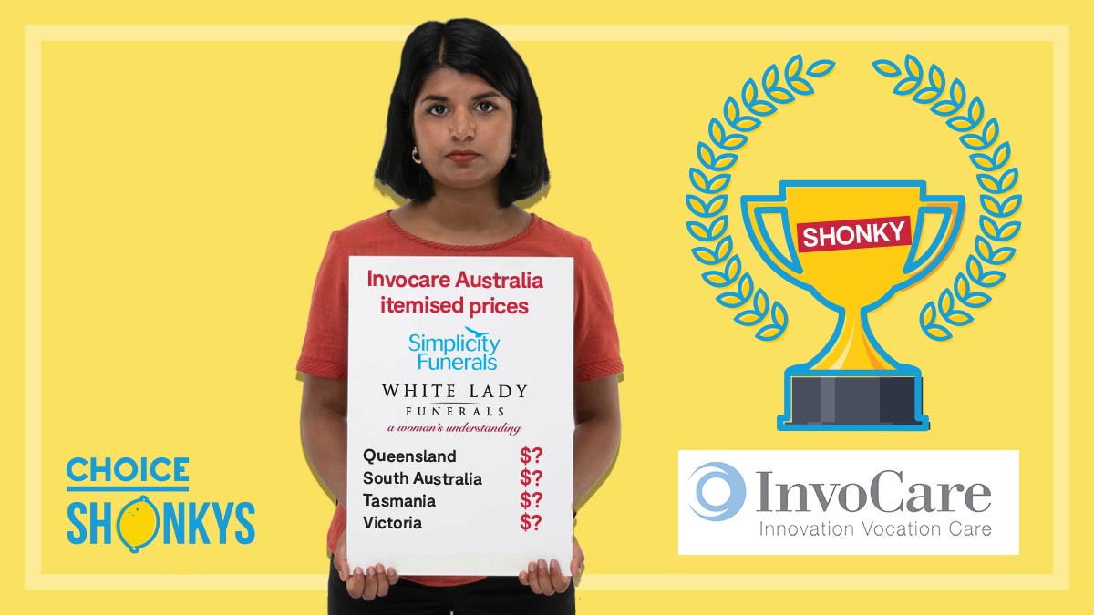 Shonky winners 2020Invocare
