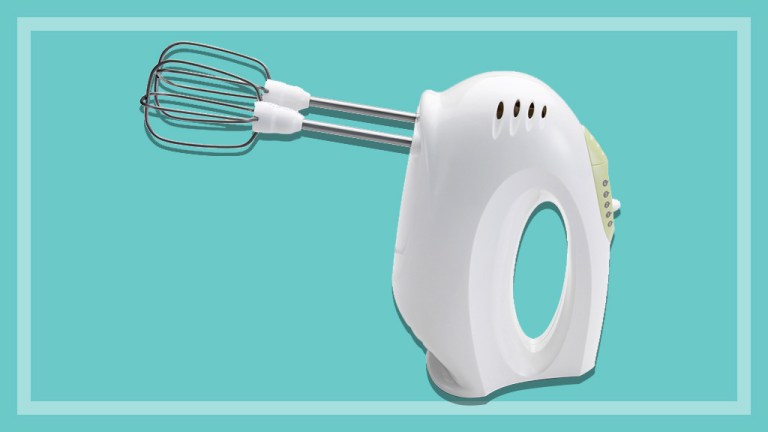 white hand mixer
