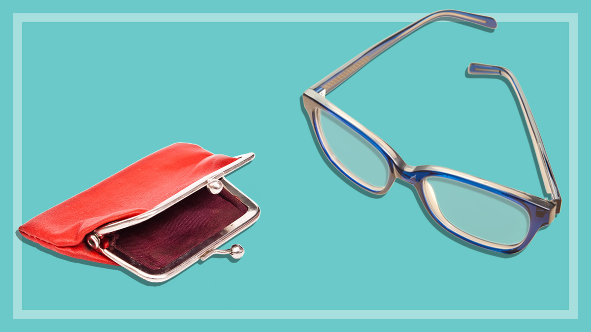 spectacles and an empty purse