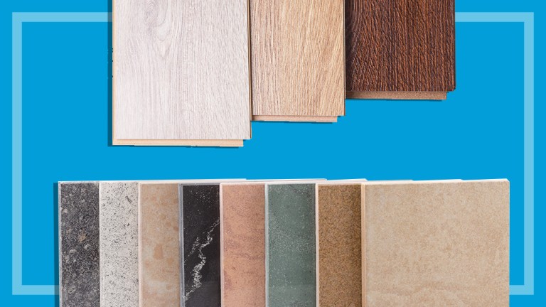 floor timber and floor tiles