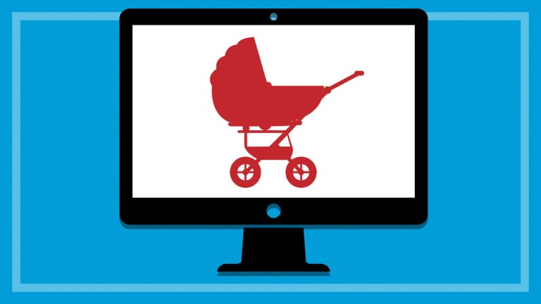 pram on computer screen