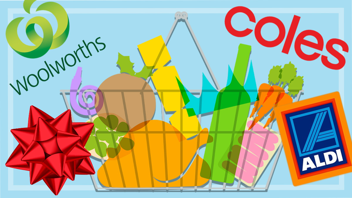 aldi coles woolworths christmas grocery basket 2020jpg supermarket christmas shopping making listjpg