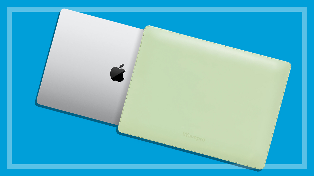 laptop in a wavepro sleeve