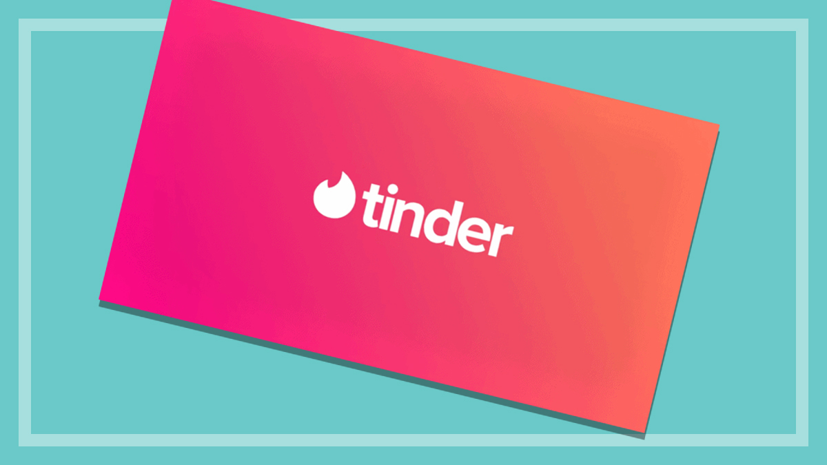 tinder logo on green background