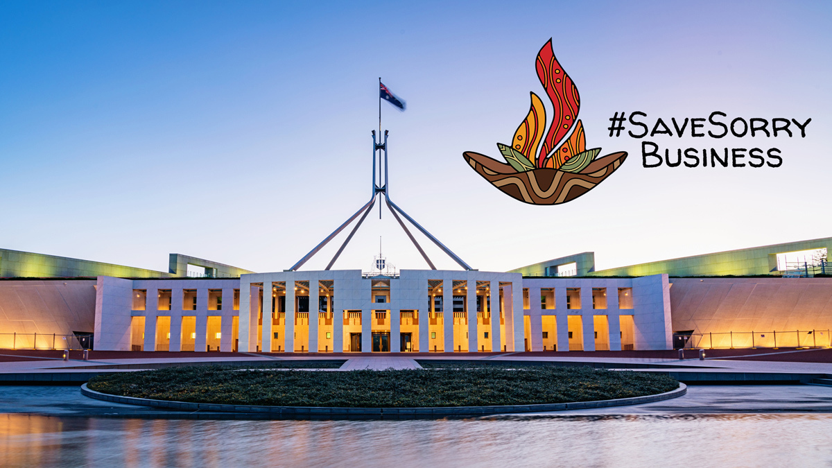 Save Sorry Business campaign travelled to Canberra this week