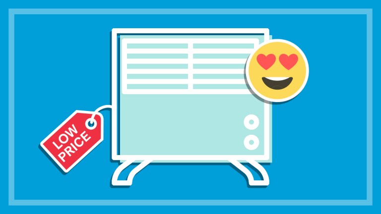 heater illustration with smiling heart eyes emoji