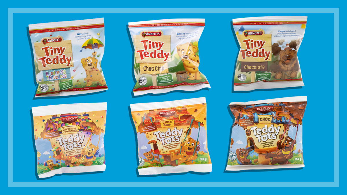 Aldi vs Arnotts - which teddy biscuits taste best