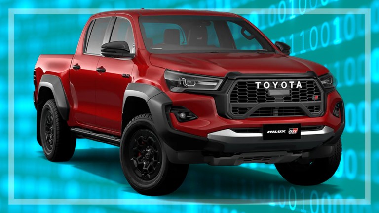 toyota hilux data background