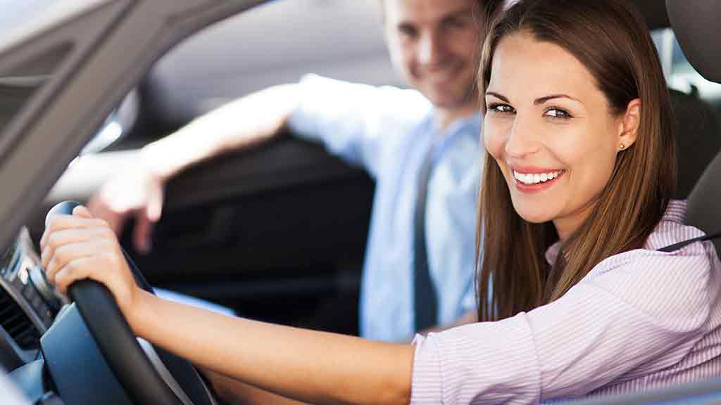 simple couple drive new car