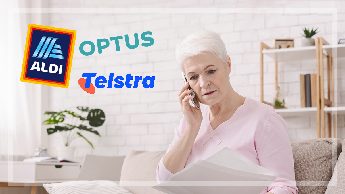 woman_on_phone_aldi_telstra_optus_logo