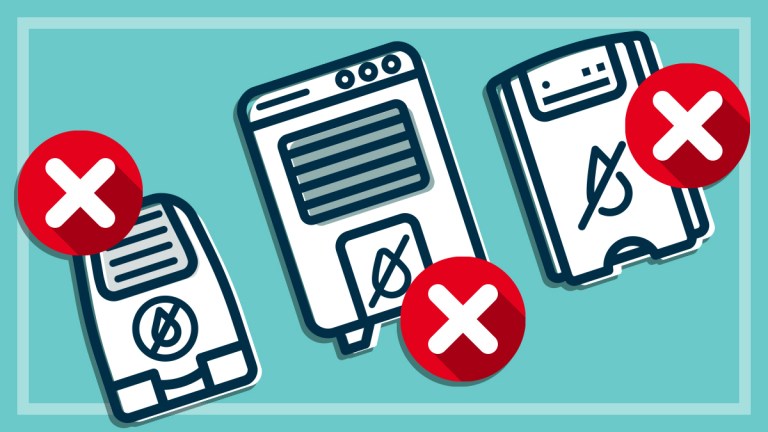 illustration of three dehumidifiers with crosses