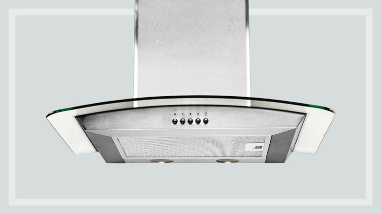 silver recirculating rangehood