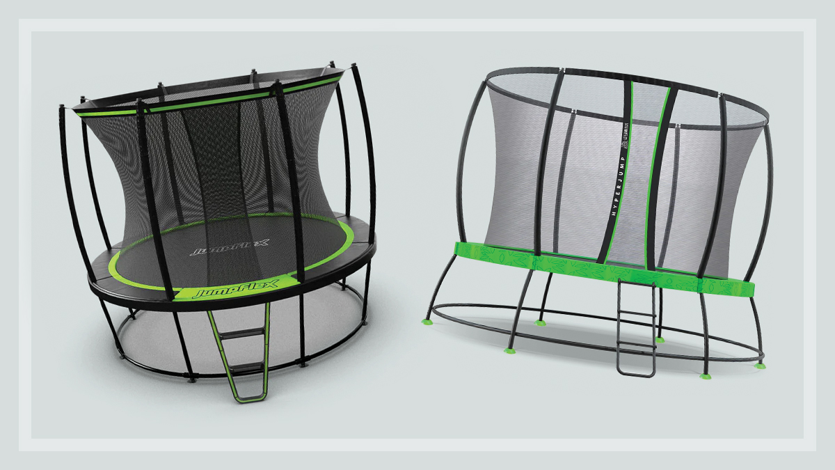 two of the failed trampolines