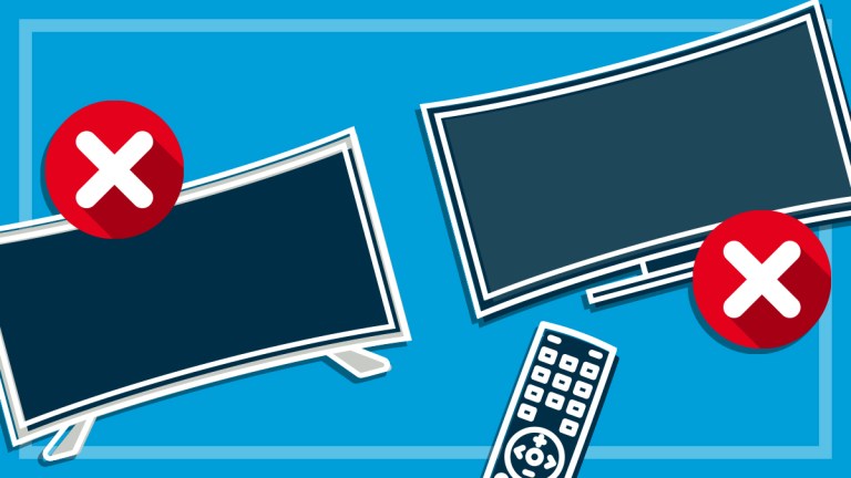 illustration of two tvs with crosses