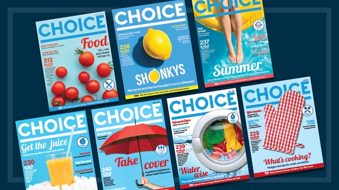 CHOICE magazine covers