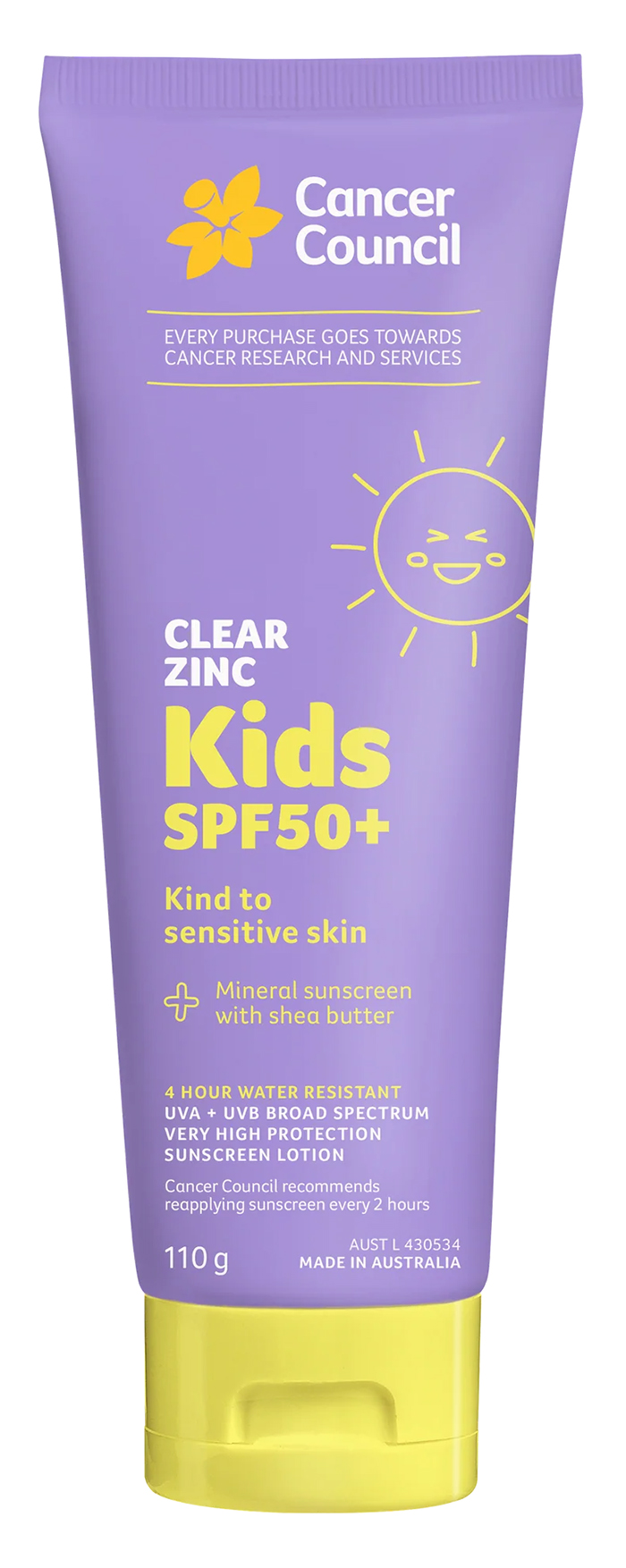 Cancer Council Clear Zinc Kids Sunscreen SPF50
